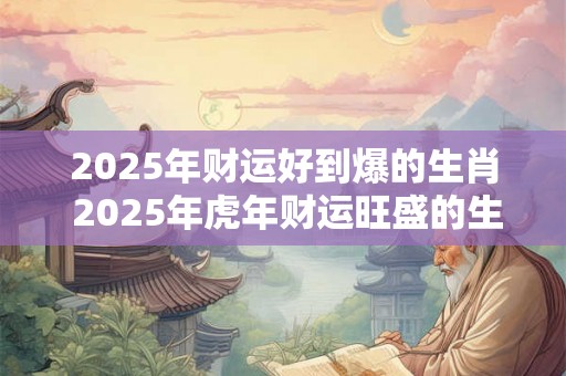 2025年财运好到爆的生肖 2025年虎年财运旺盛的生肖 2025年财运好到爆的生肖 2025年虎年财运旺盛的生肖