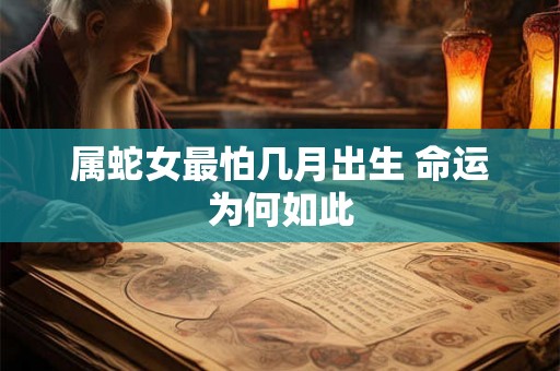 属蛇女最怕几月出生 命运为何如此 属蛇女最怕几月出生 命运为何如此