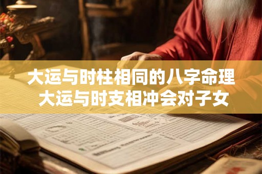 大运与时柱相同的八字命理 大运与时支相冲会对子女不好吗
