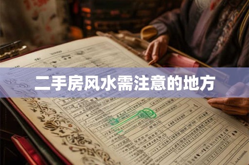 二手房风水需注意的地方 二手房风水需注意的地方