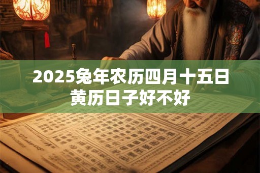 2025兔年农历四月十五日黄历日子好不好 2025兔年农历四月十五日黄历日子好不好