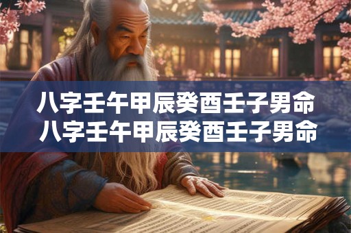 八字壬午甲辰癸酉壬子男命 八字壬午甲辰癸酉壬子男命怎么样 八字壬午甲辰癸酉壬子男命 八字壬午甲辰癸酉壬子男命怎么样