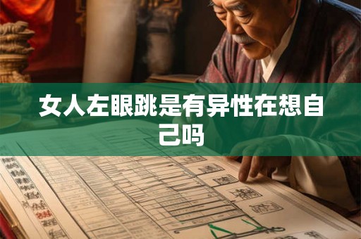 女人左眼跳是有异性在想自己吗