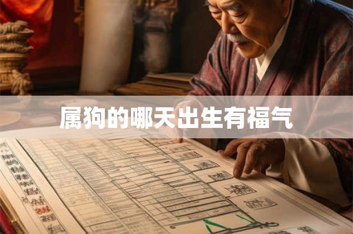 属狗的哪天出生有福气 属狗的哪天出生有福气
