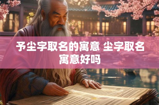 予尘字取名的寓意 尘字取名寓意好吗 予尘字取名的寓意 尘字取名寓意好吗
