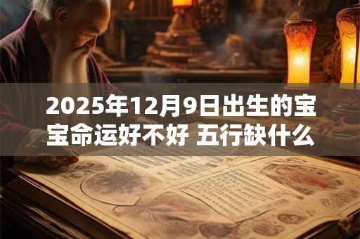 2025年12月9日出生的宝宝命运好不好 五行缺什么 2025年12月9日出生的宝宝命运好不好 五行缺什么