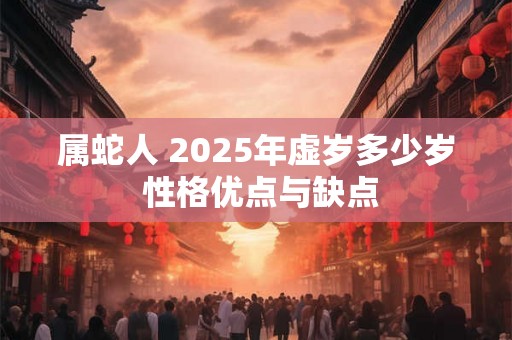 属蛇人 2025年虚岁多少岁 性格优点与缺点