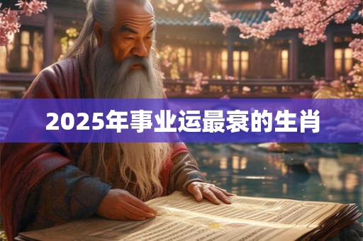 2025年事业运最衰的生肖 2025年事业运最衰的生肖