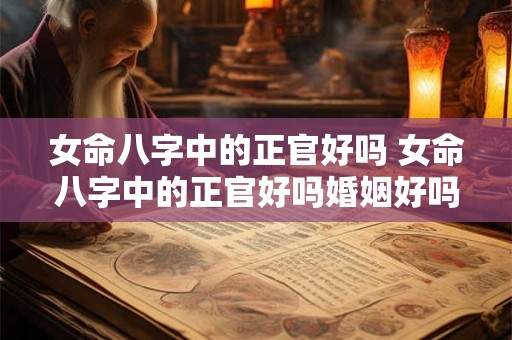 女命八字中的正官好吗 女命八字中的正官好吗婚姻好吗 女命八字中的正官好吗 女命八字中的正官好吗婚姻好吗