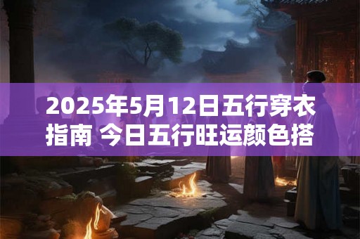 2025年5月12日五行穿衣指南 今日五行旺运颜色搭配