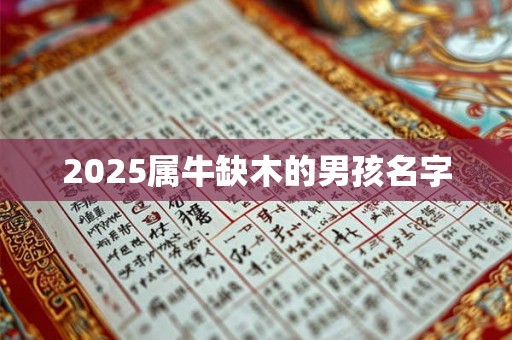 2025属牛缺木的男孩名字