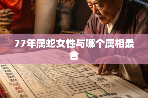 77年属蛇女性与哪个属相最合 77年属蛇女性与哪个属相最合