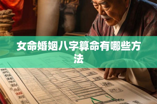 女命婚姻八字算命有哪些方法 女命婚姻八字算命有哪些方法