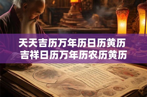 天天吉历万年历日历黄历 吉祥日历万年历农历黄历 天天吉历万年历日历黄历 吉祥日历万年历农历黄历