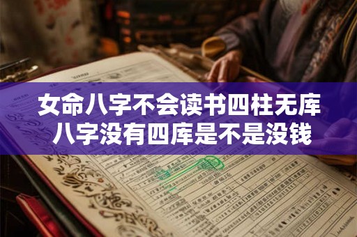 女命八字不会读书四柱无库 八字没有四库是不是没钱 女命八字不会读书四柱无库 八字没有四库是不是没钱