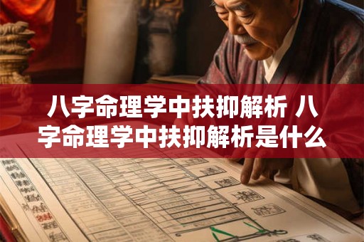 八字命理学中扶抑解析 八字命理学中扶抑解析是什么 八字命理学中扶抑解析 八字命理学中扶抑解析是什么