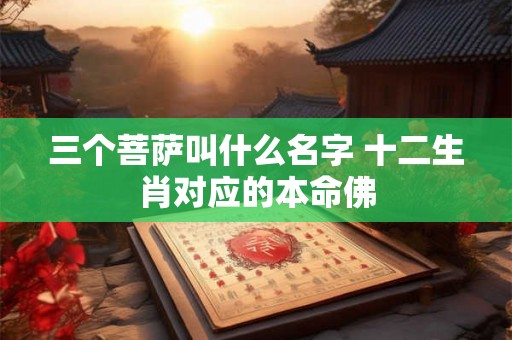 三个菩萨叫什么名字 十二生肖对应的本命佛