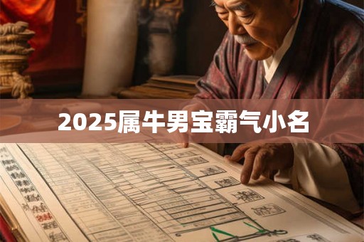 2025属牛男宝霸气小名 2025属牛男宝霸气小名