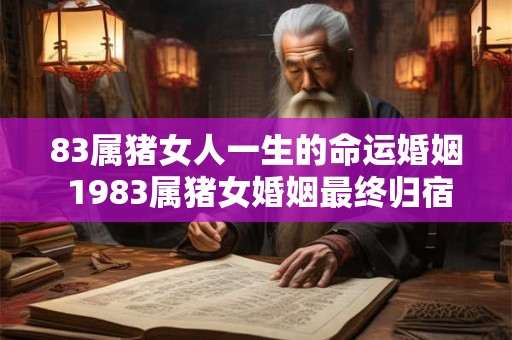 83属猪女人一生的命运婚姻 1983属猪女婚姻最终归宿