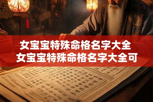 女宝宝特殊命格名字大全 女宝宝特殊命格名字大全可爱 女宝宝特殊命格名字大全 女宝宝特殊命格名字大全可爱
