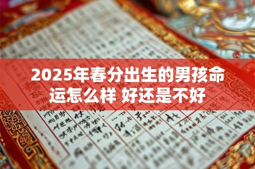 2025年春分出生的男孩命运怎么样 好还是不好