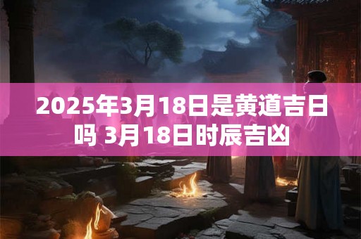 2025年3月18日是黄道吉日吗 3月18日时辰吉凶
