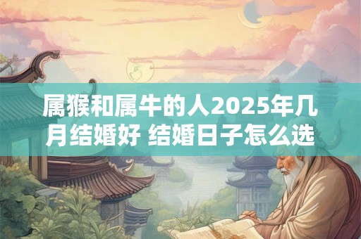 属猴和属牛的人2025年几月结婚好 结婚日子怎么选吉利 属猴和属牛的人2025年几月结婚好 结婚日子怎么选吉利