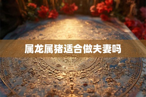 属龙属猪适合做夫妻吗