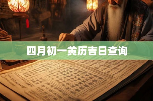 四月初一黄历吉日查询 四月初一黄历吉日查询