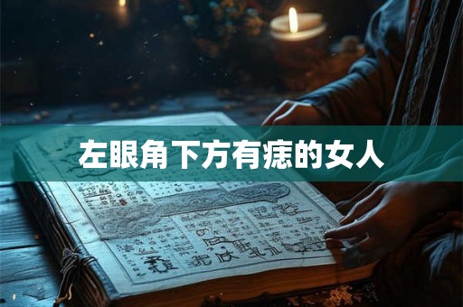 左眼角下方有痣的女人 左眼角下方有痣的女人