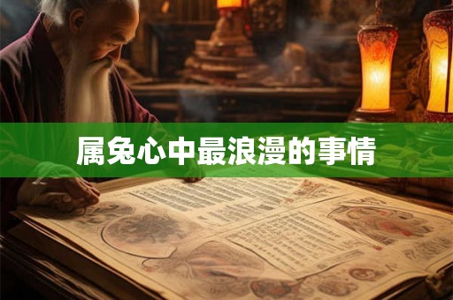 属兔心中最浪漫的事情 属兔心中最浪漫的事情