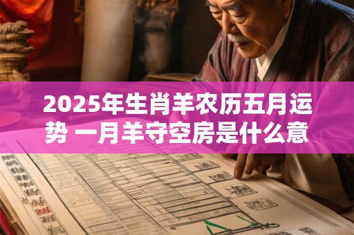 2025年生肖羊农历五月运势 一月羊守空房是什么意思 2025年生肖羊农历五月运势 一月羊守空房是什么意思