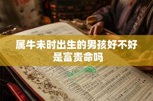 属牛未时出生的男孩好不好 是富贵命吗 属牛未时出生的男孩好不好 是富贵命吗