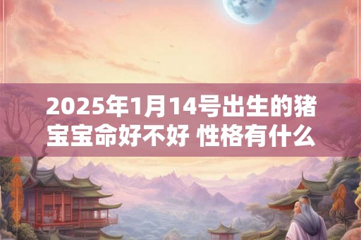 2025年1月14号出生的猪宝宝命好不好 性格有什么特点