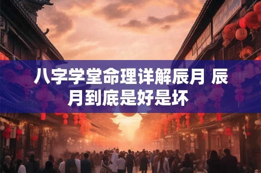 八字学堂命理详解辰月 辰月到底是好是坏 八字学堂命理详解辰月 辰月到底是好是坏