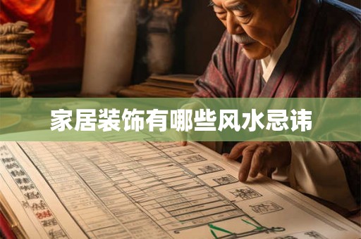 家居装饰有哪些风水忌讳 家居装饰有哪些风水忌讳