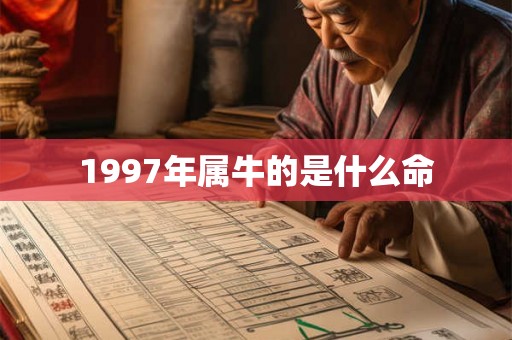 1997年属牛的是什么命 1997年属牛的是什么命