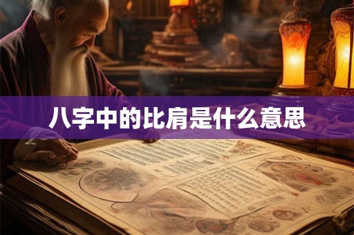 八字中的比肩是什么意思 八字中的比肩是什么意思