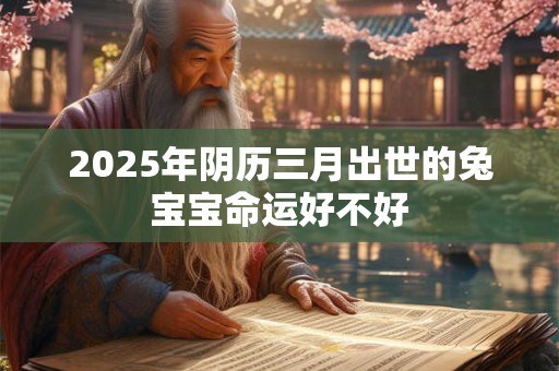 2025年阴历三月出世的兔宝宝命运好不好 2025年阴历三月出世的兔宝宝命运好不好