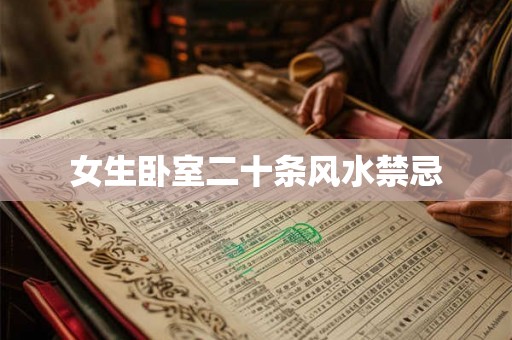 女生卧室二十条风水禁忌