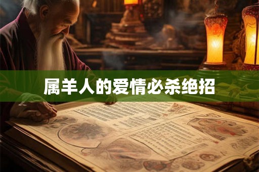 属羊人的爱情必杀绝招