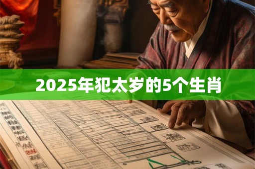2025年犯太岁的5个生肖 2025年犯太岁的5个生肖