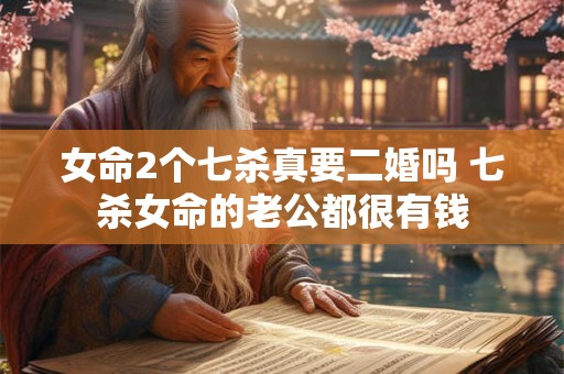 女命2个七杀真要二婚吗 七杀女命的老公都很有钱 女命2个七杀真要二婚吗 七杀女命的老公都很有钱
