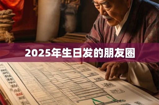 2025年生日发的朋友圈 2025年生日发的朋友圈