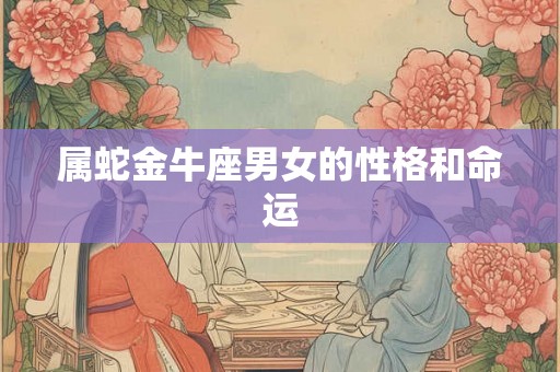 属蛇金牛座男女的性格和命运 属蛇金牛座男女的性格和命运