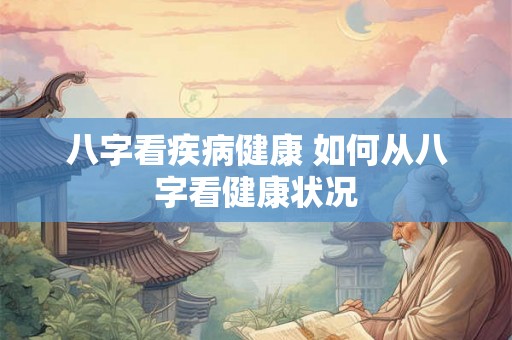 八字看疾病健康 如何从八字看健康状况 八字看疾病健康 如何从八字看健康状况