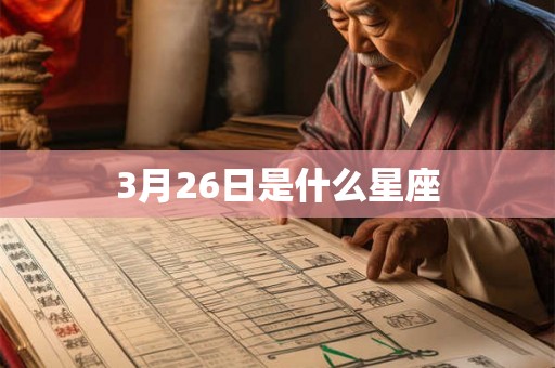 3月26日是什么星座 3月26日是什么星座