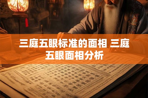 三庭五眼标准的面相 三庭五眼面相分析 三庭五眼标准的面相 三庭五眼面相分析