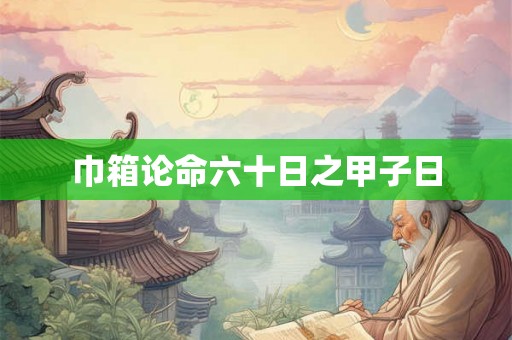 巾箱论命六十日之甲子日 巾箱论命六十日之甲子日