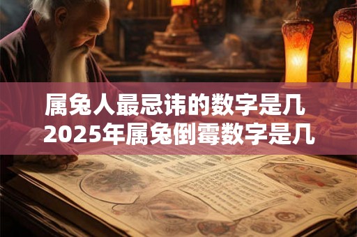 属兔人最忌讳的数字是几 2025年属兔倒霉数字是几 属兔人最忌讳的数字是几 2025年属兔倒霉数字是几